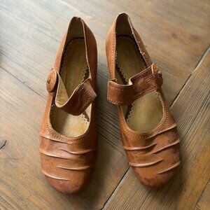 Smalto Brown Leather Shoes EU 35